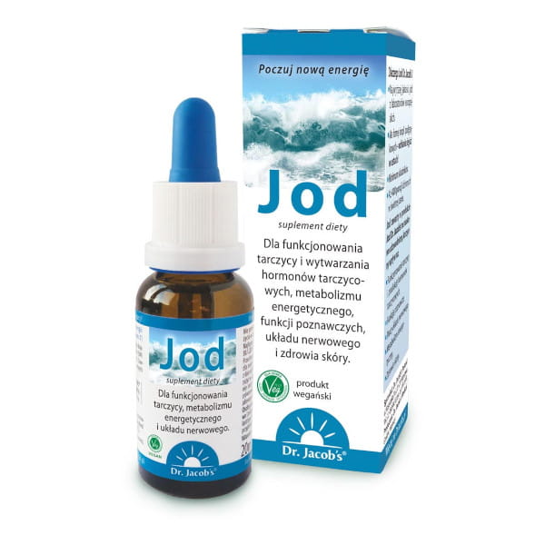 Dr Jacobs Jod suplement diety Jod w kroplach, 20 ml