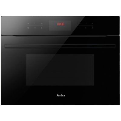 Piekarnik AMICA AMMB44E2GCB X-TYPE Elektryczny z mikrofalą Czarne szkło
