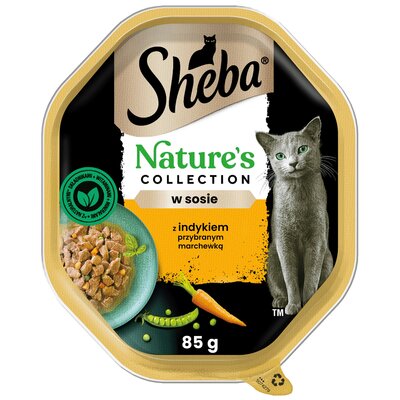 Karma dla kota SHEBA Nature's Collection Indyk z marchewką w sosie 85 g