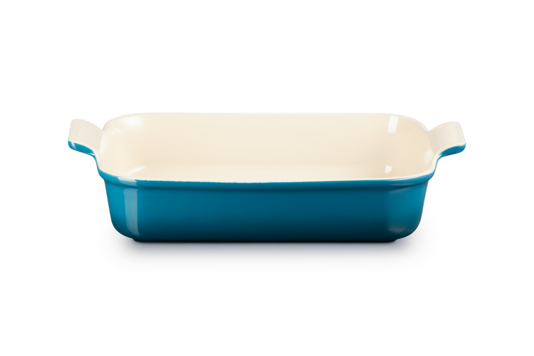 Le Creuset - Prostokątna forma do zapiekania kamionka 32 cm deep teal