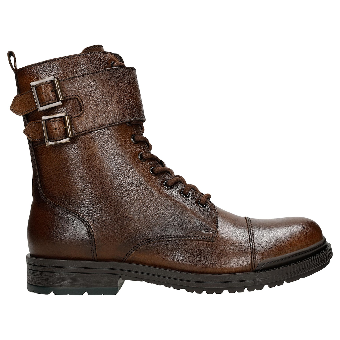 Wojas Brązowe Wysokie Bikery Męskie Ocieplane