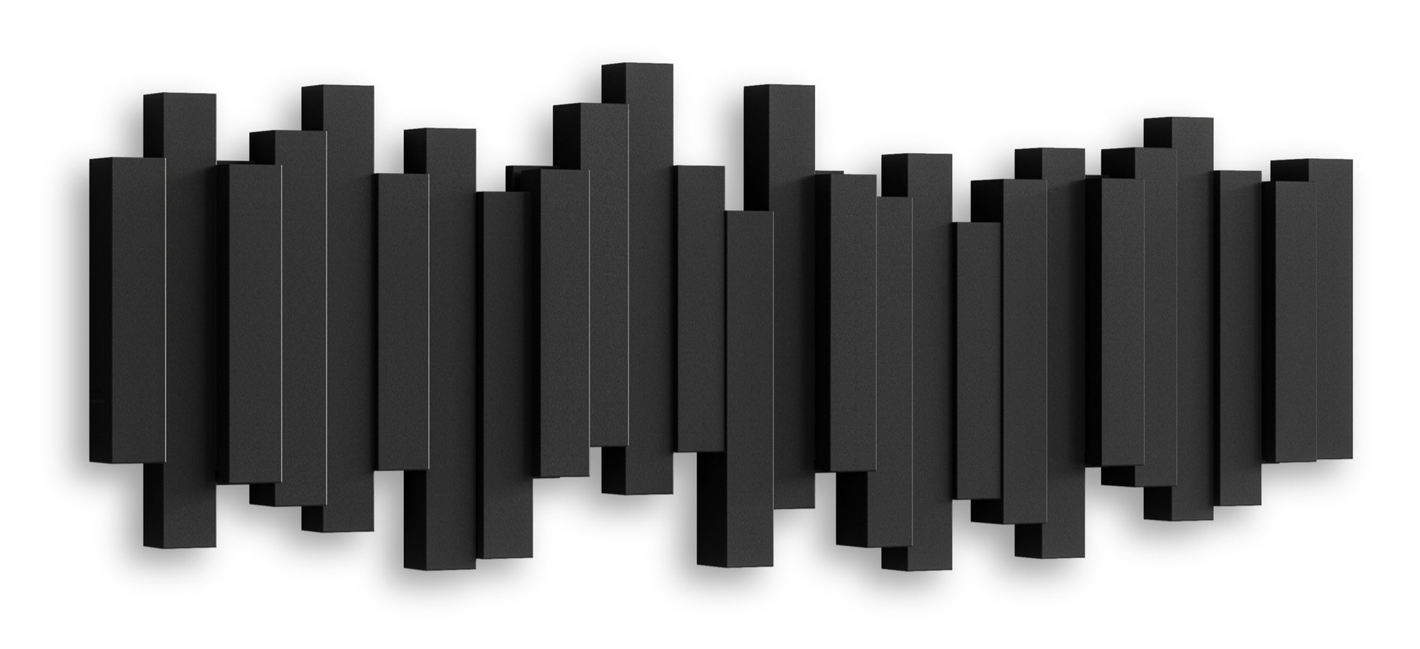 Umbra - Wieszak ścienny z 5 uchwytami Sticks Czarny