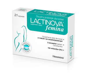 Lactinova femina, suplement diety, 21 kapsułek