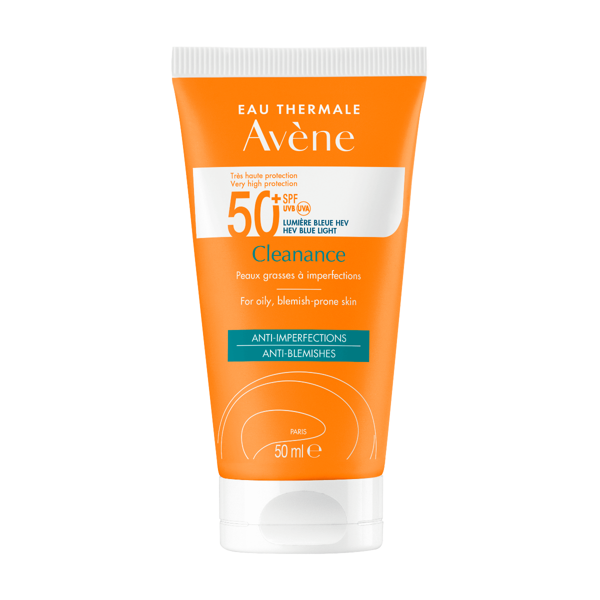 Avene Eau Thermale Bardzo Wysoka Ochrona Cleanance SPF50+, 50 ml 