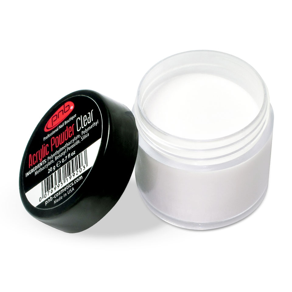 PNB proszek akrylowy do wzmacniania paznokci acrylic powder clear, 20 g
