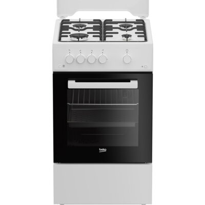 Kuchnia BEKO FSG52020FW Wydajne palniki gazowe Łatwe czyszczenie