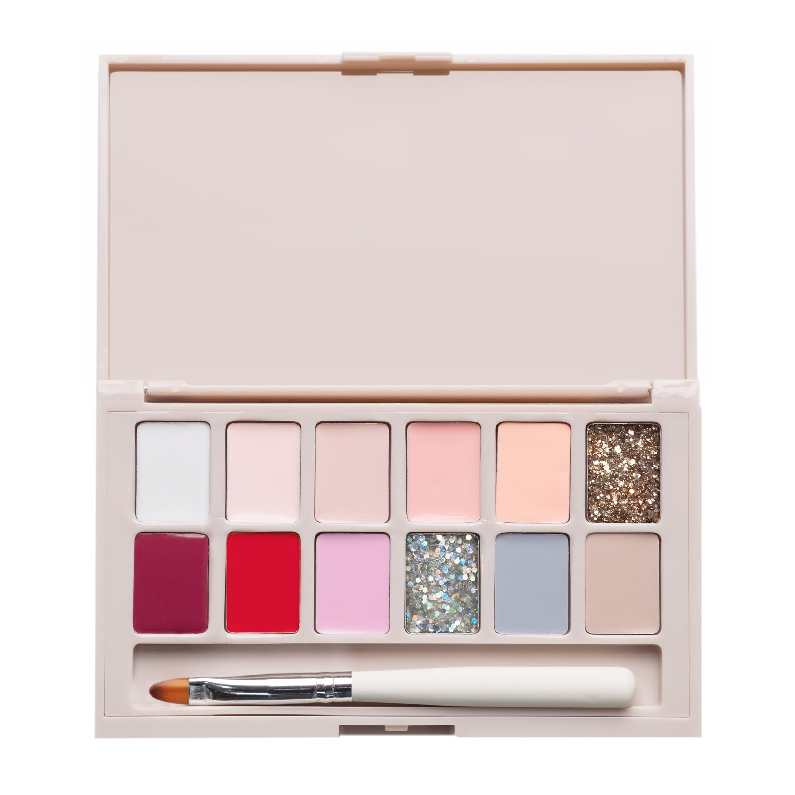 Mani King Romantic paleta z lakierami hybrydowymi, 18 g