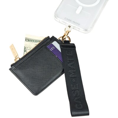 Pasek do etui z portfelem CASE-MATE Essential Phone Strap with Wallet Czarny