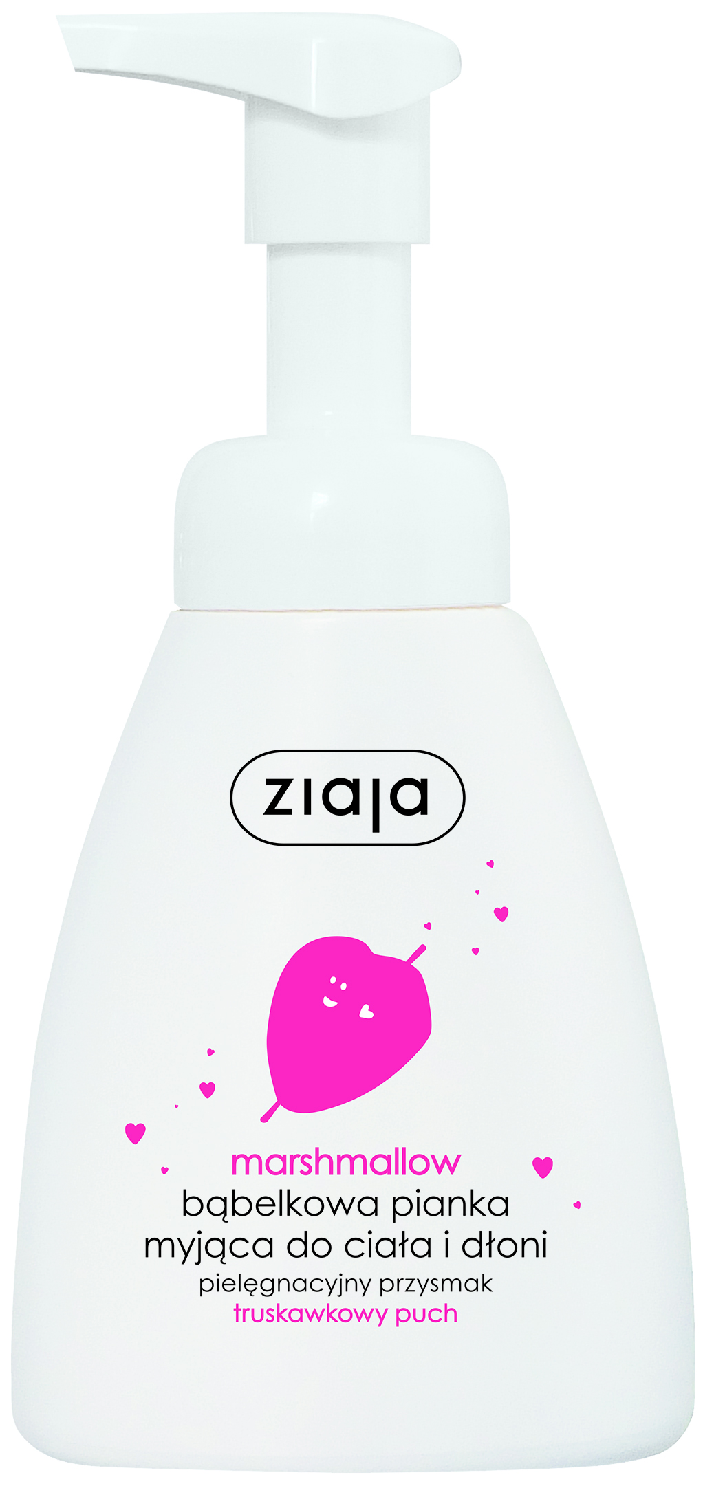 Ziaja Marshmallow, pianka myjąca do ciała i dłoni, 250 ml