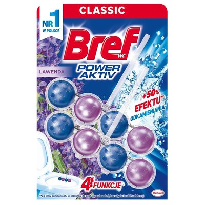 Kostka do WC BREF Power Aktiv Lawenda 2x50g
