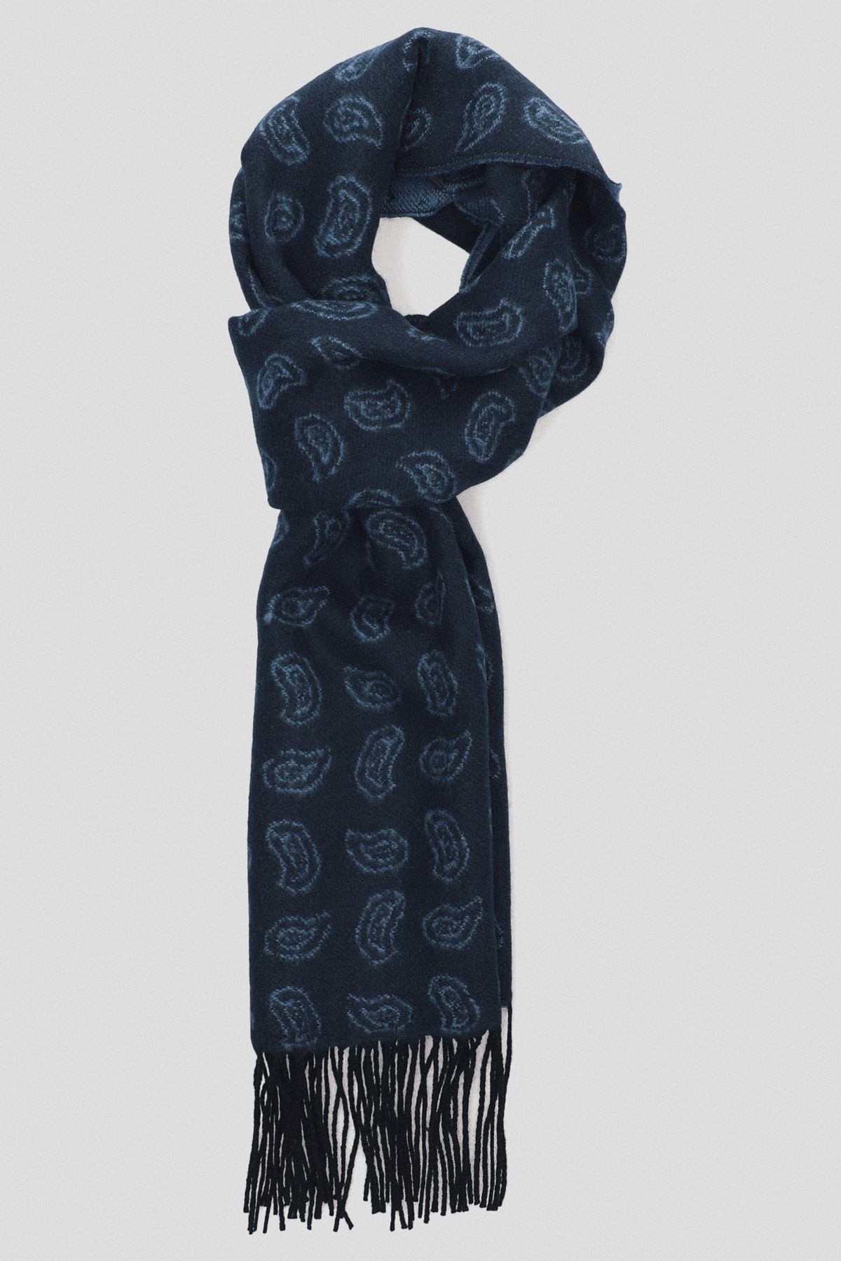 Lancerto Szal Granatowy Paisley