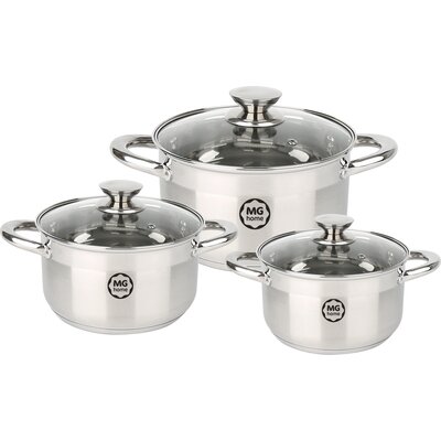 Zestaw garnków MG HOME Moderno Brushed (6 elementów)