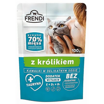 Karma dla kota FRENDI Królik 100 g