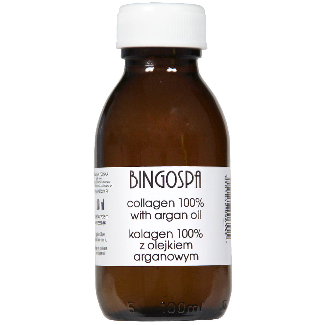 Bingospa kolagen 100% z olejkiem arganowym do pielęgnacji twarzy, 100 ml