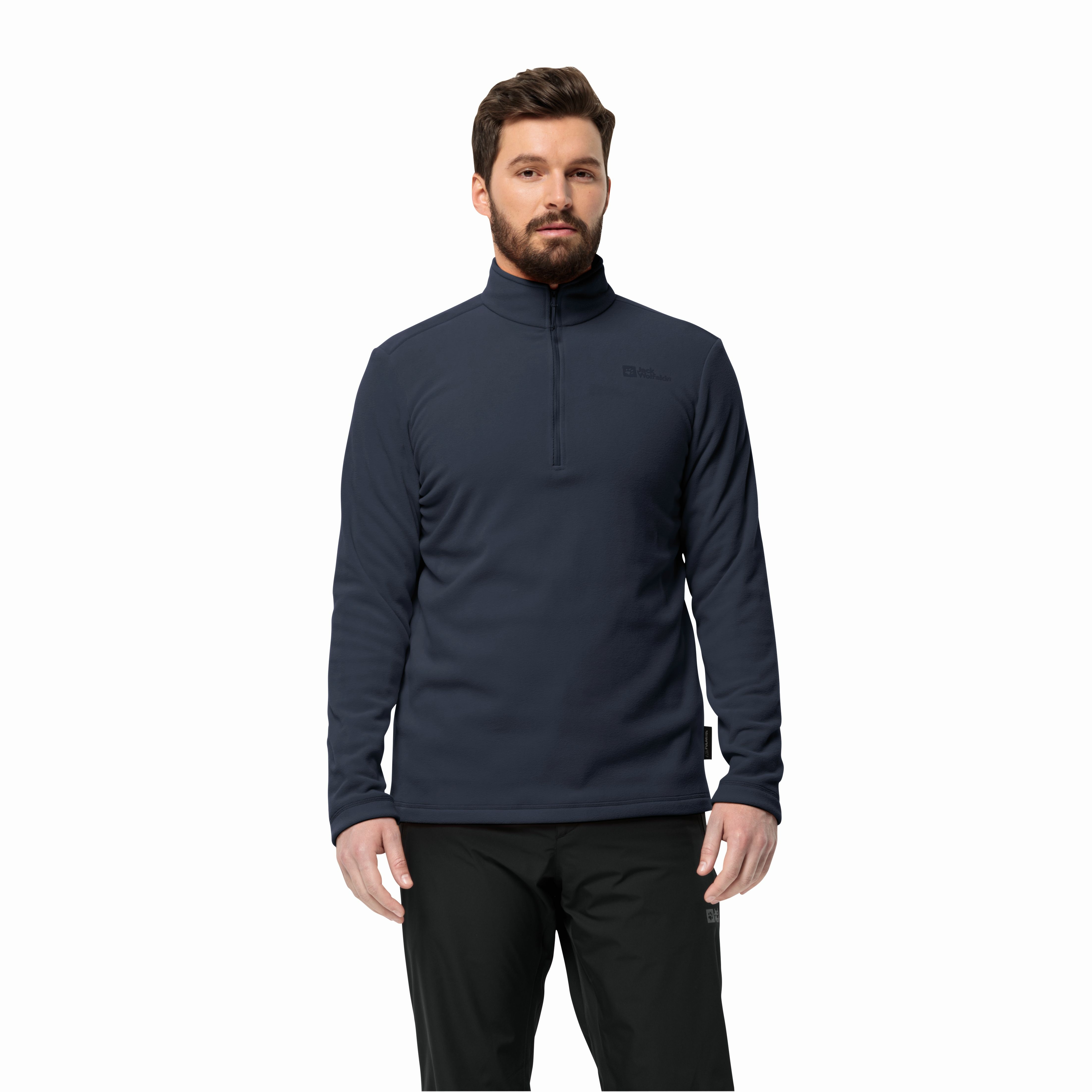Męska bluza polarowa Jack Wolfskin TAUNUS HZ M night blue - S