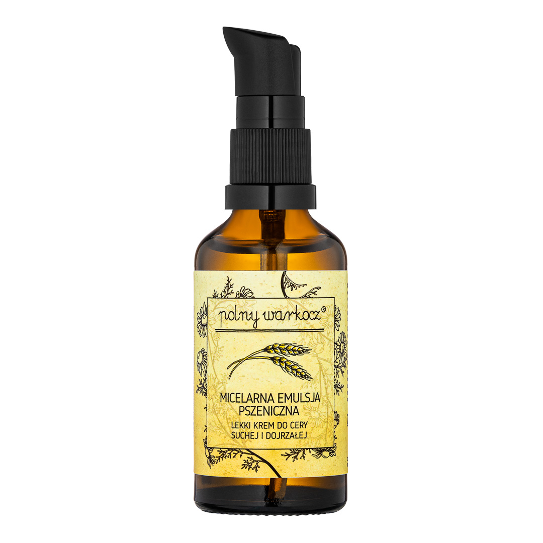 Polny Warkocz lekki micelarny krem pszeniczny do cery suchej i dojrzałej, 50 ml