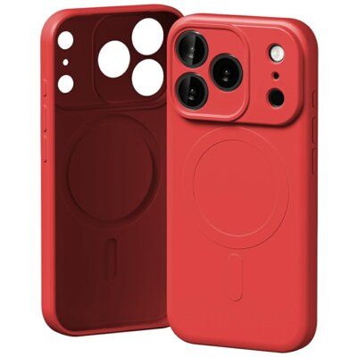 Etui MERCURY Semi-Silicone MagSafe do Apple iPhone 17 Pro Czerwony
