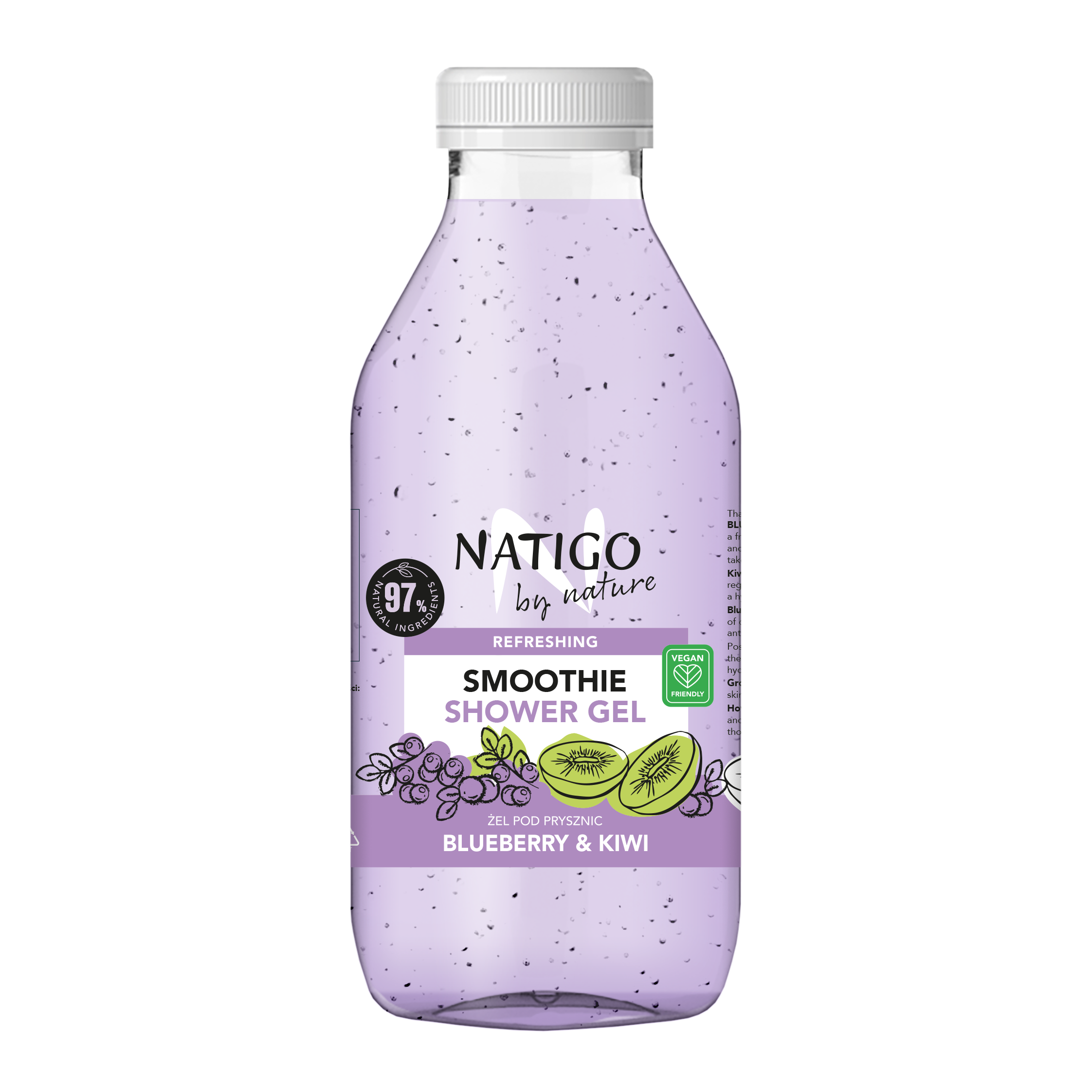 Natigo By Nature Blueberry&Kiwi smoothie pod prysznic, 400 ml