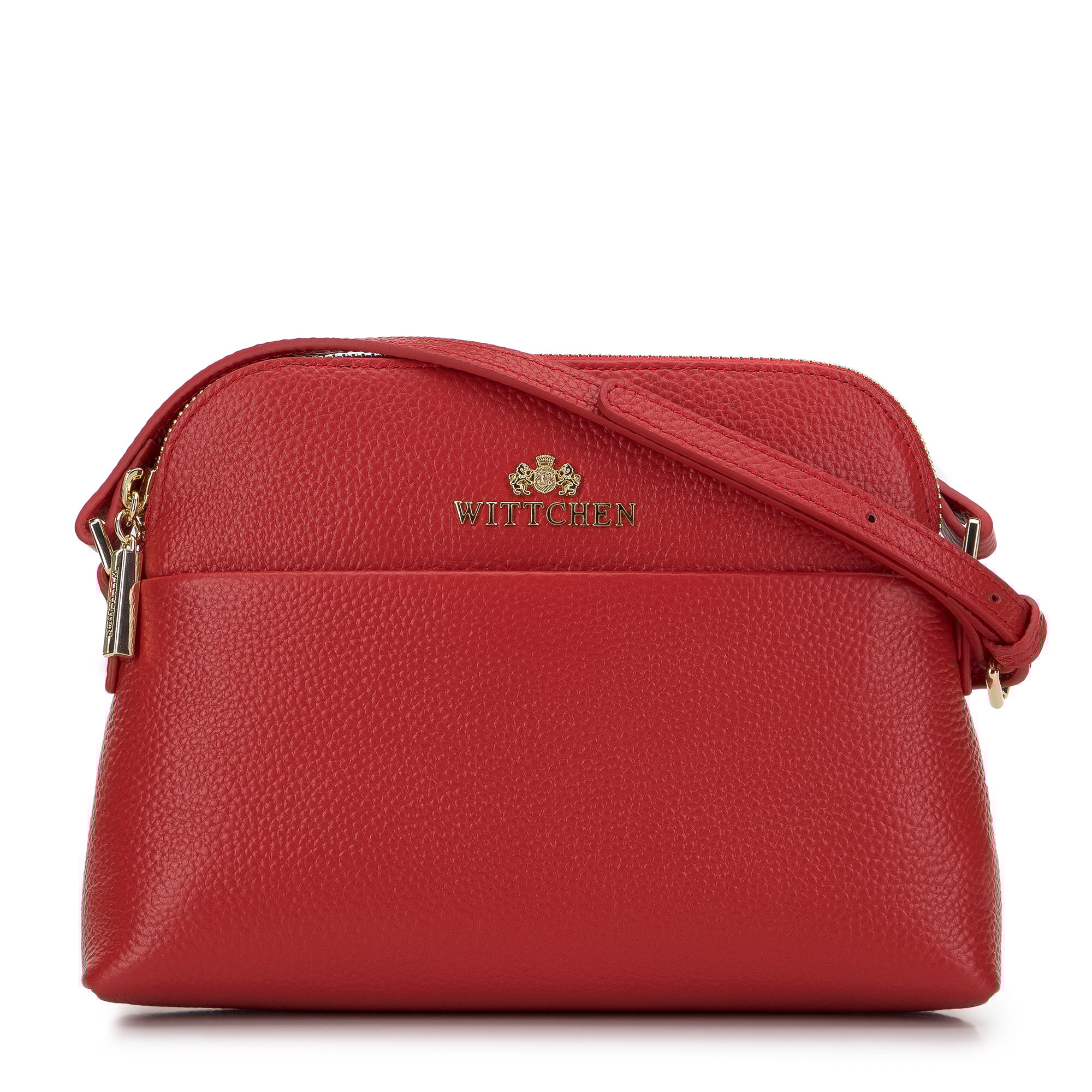 Minitorebka skórzana trapezowa pomarańczowa