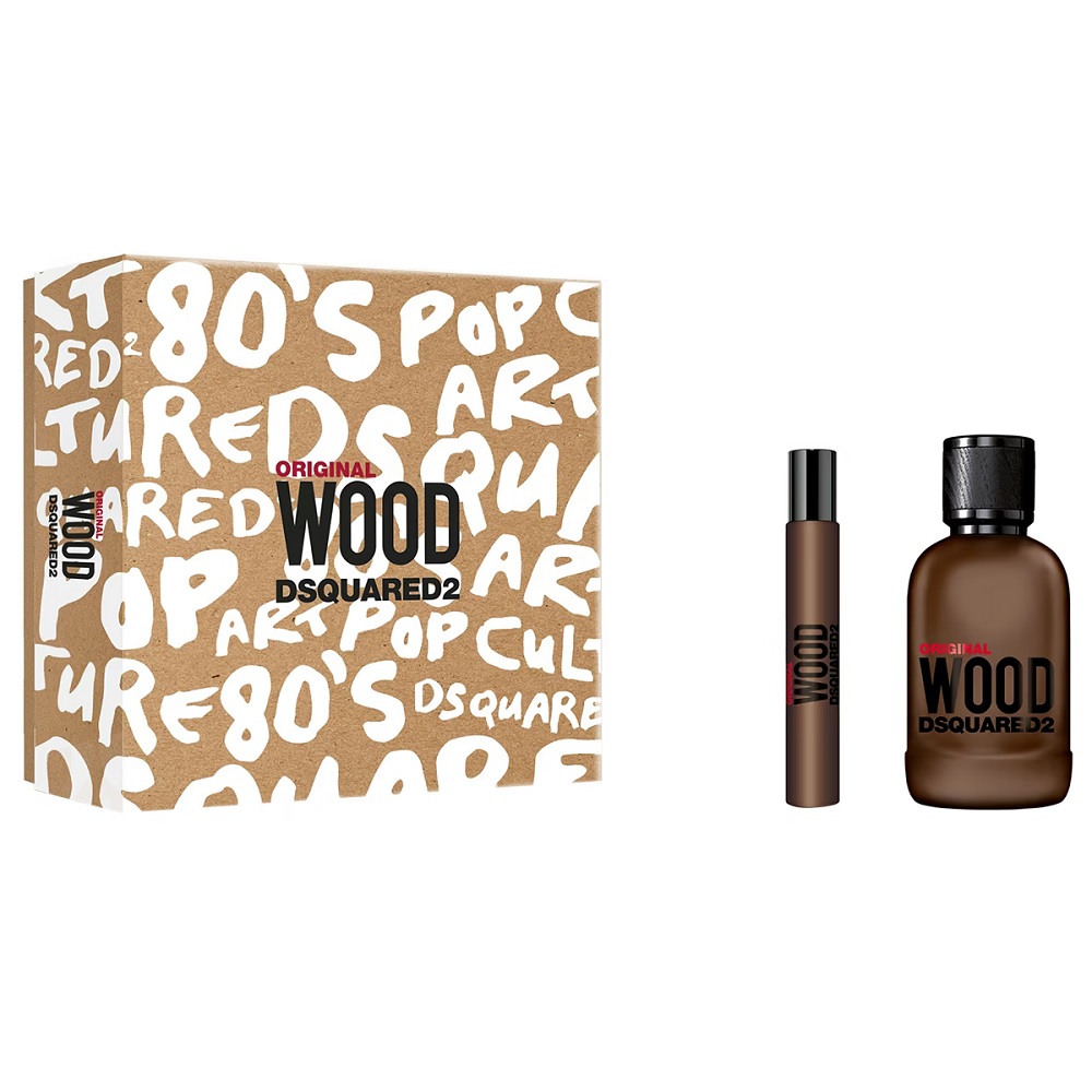 Dsquared2 Original Wood zestaw: woda perfumowana męska, 100 ml + woda perfumowana męska, 10 ml