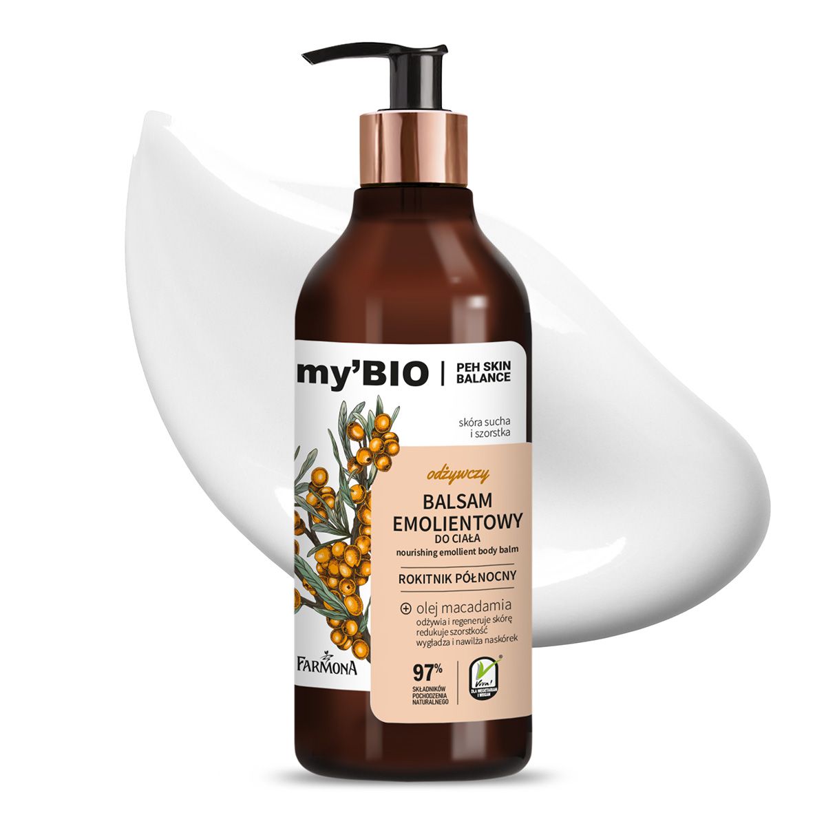 My'Bio Peh Skin Balance Emolienty odżywczy balsam emolientowy do ciała, 400 ml