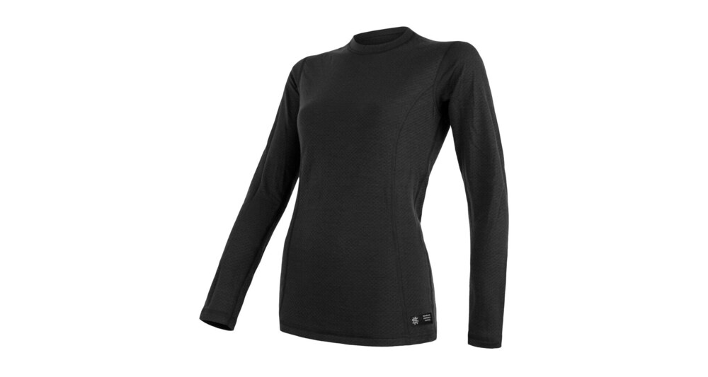 Sensor - Koszulka damska Merino DF Tee Long Sleeve Black