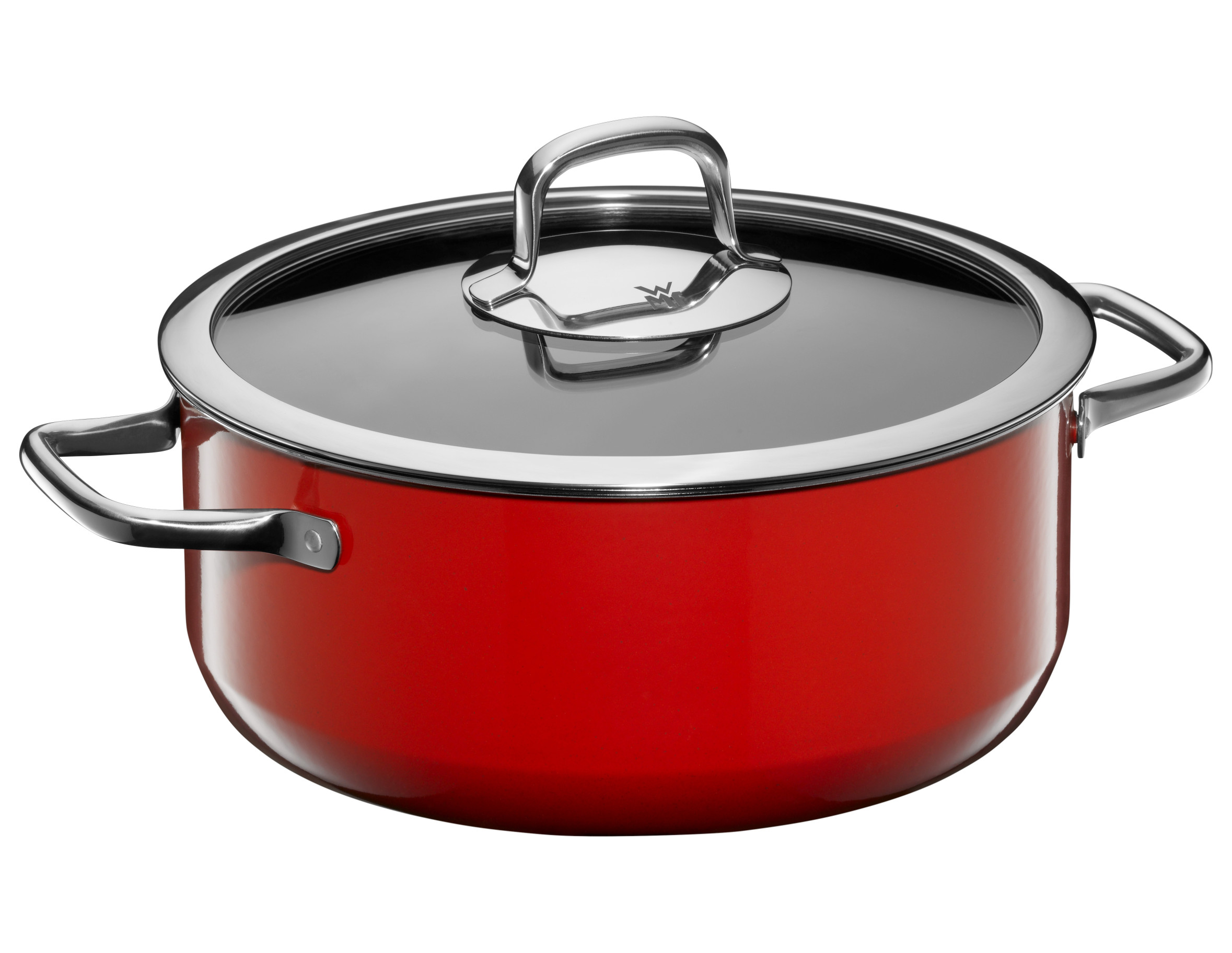 WMF - Garnek niski Fusiontec Compact 24 cm Czerwony