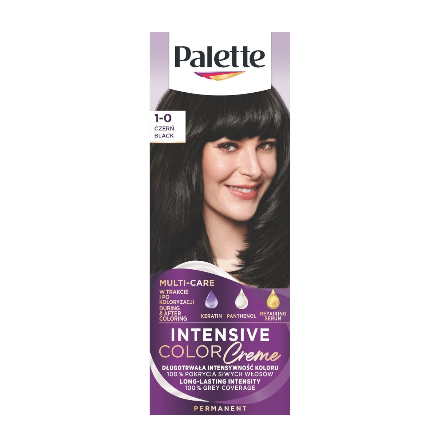 Palette Intensive Color Creme farba do włosów w kremie 1-0 (n1) czerń, 1 opak.