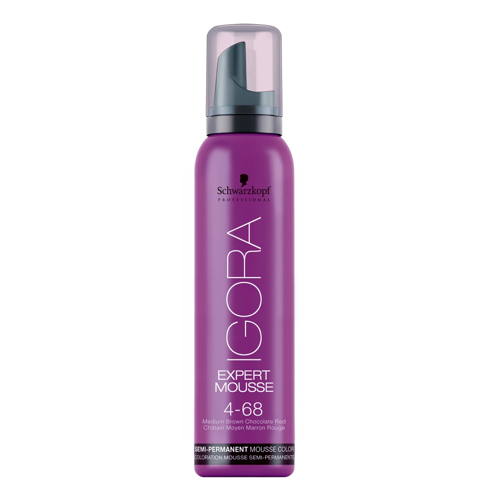 Schwarzkopf Professional Igora Expert Mousse koloryzująca pianka do włosów 4-68 Średni Czekoladowy Brąz, 100 ml