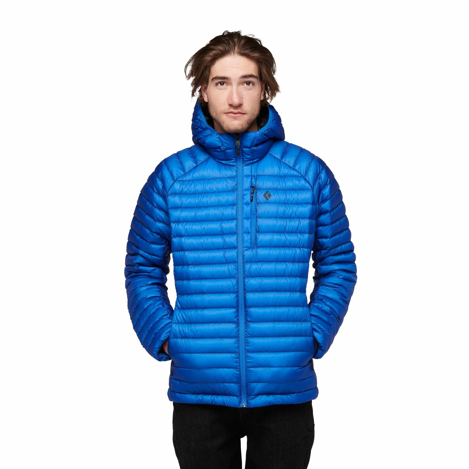 Męska kurtka puchowa Black Diamond Approach Down Hoody drifter blue - S