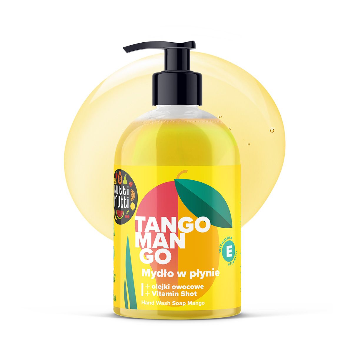 Tutti Frutti Tango Mango mydło w płynie z olejkami owocowymi i witaminą E, 500 ml