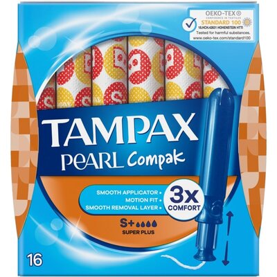 Tampony TAMPAX Pearl Compak Super Plus (16 sztuk)