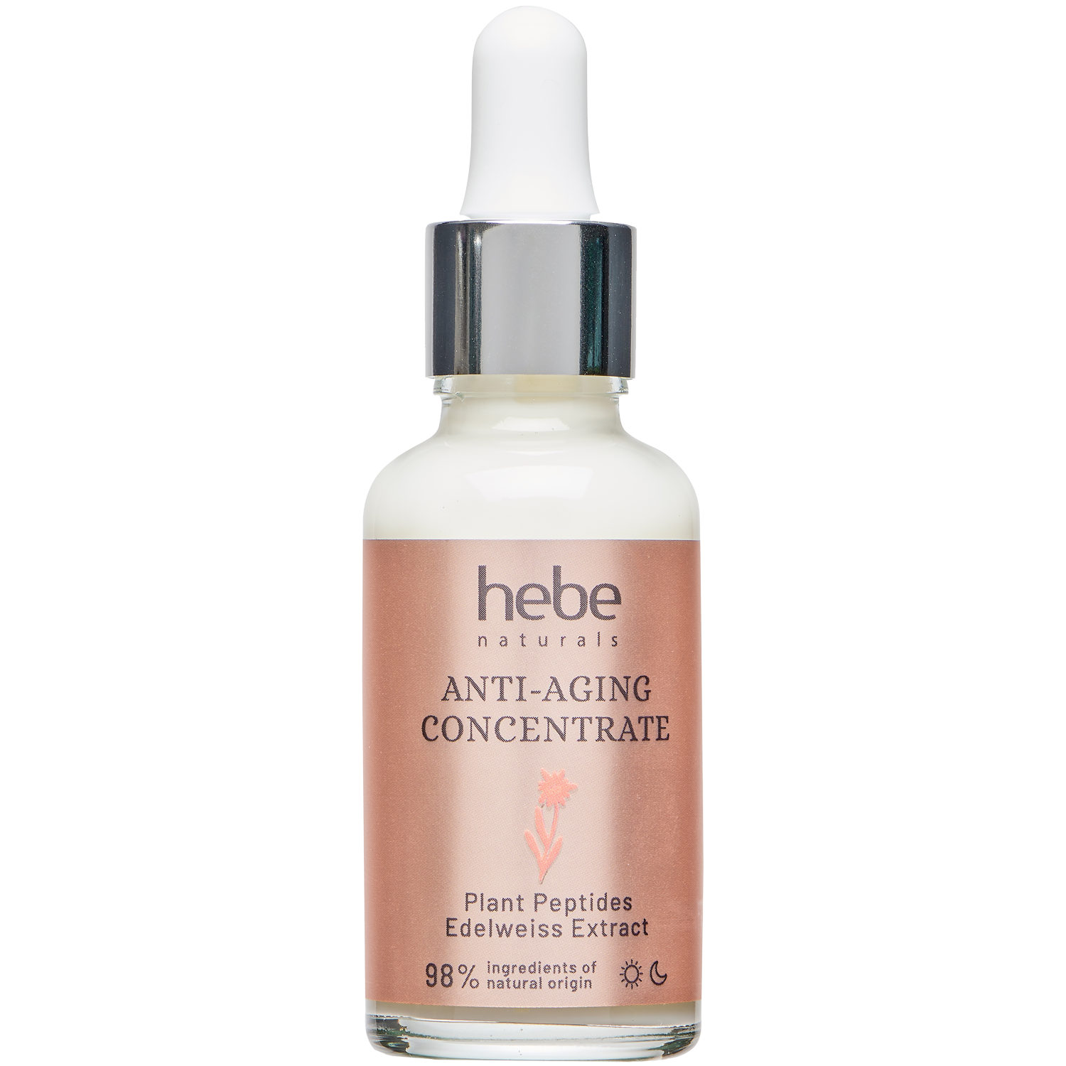Hebe Naturals Anti-Aging Concentrate przeciwstarzeniowy koncentrat z naturalnymi peptydami roślinnymi do twarzy, 30 ml