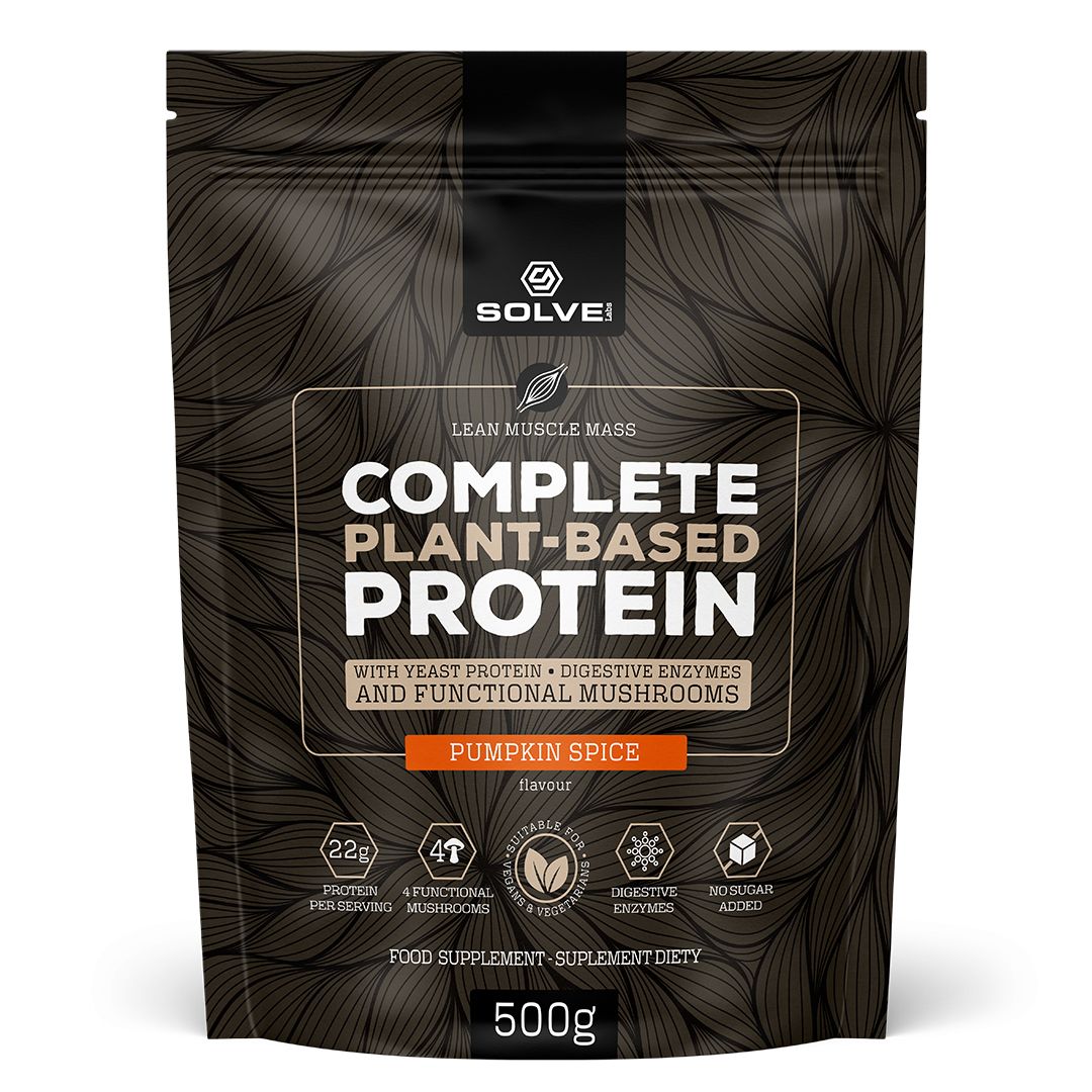 Solve Labs Complete Plant-based Protein wegańska odżywka białkowa Pumpkin-Spice, 500 g