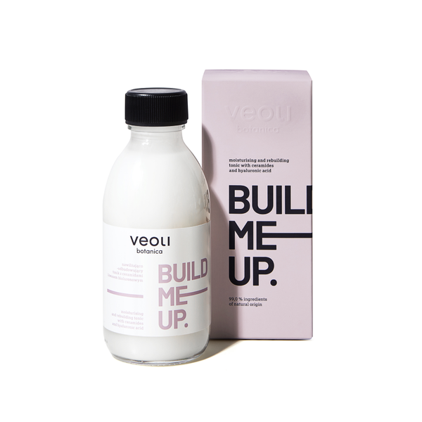 Veoli Botanica Build Me Up nawilżająco-odbudowujący tonik do twarzy z ceramidami, 150 ml