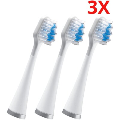 Oryginalna końcówka do szczoteczki sonicznej WATERPIK STRB-3EW Biała (3 szt.) (Normalna miękkość włosia)