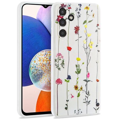 Etui TECH-PROTECT Mood do Samsung Galaxy A14 4G/5G Biały Kwiatuszki