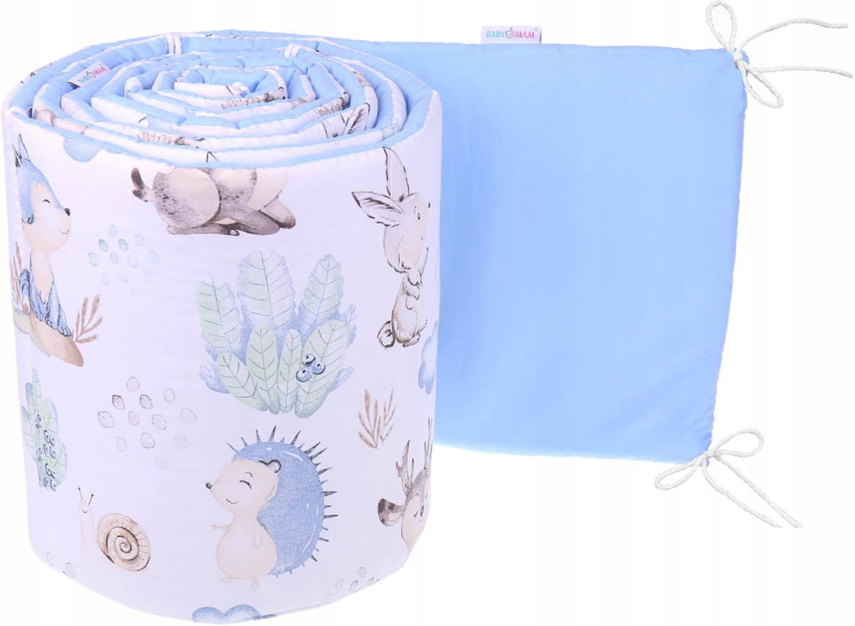 Babymam dwustronny ochraniacz 180x30 do łóżeczka