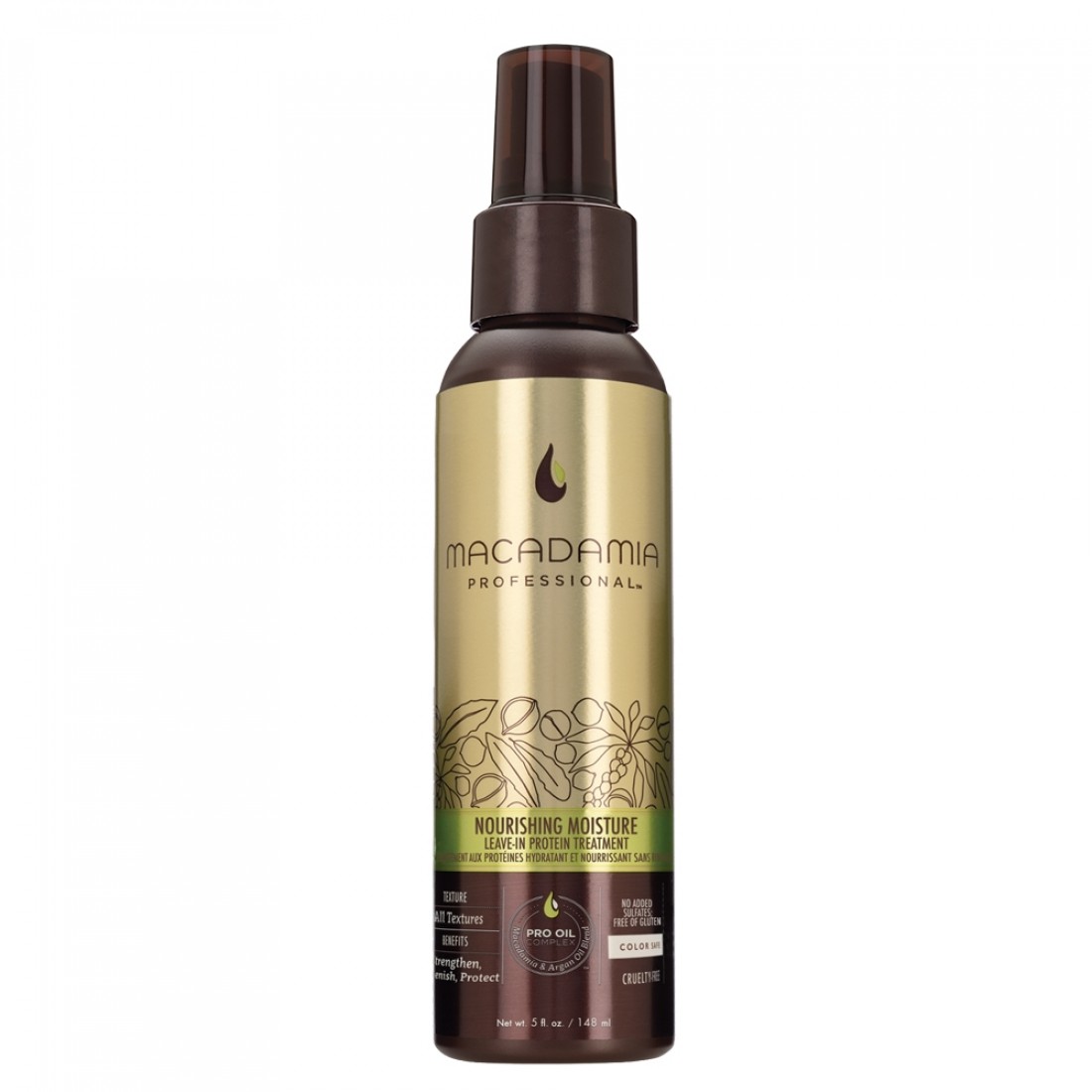 Macadamia Professional Nourishing Repair Vegan proteinowa kuracja do włosów bez spłukiwania, 148 ml