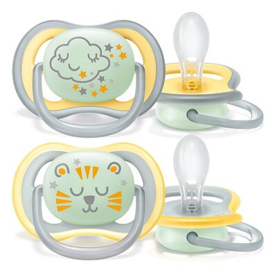 Smoczek PHILIPS Avent Ultra Air SCF376/01 18 m+ Wielokolorowy (2 sztuki)