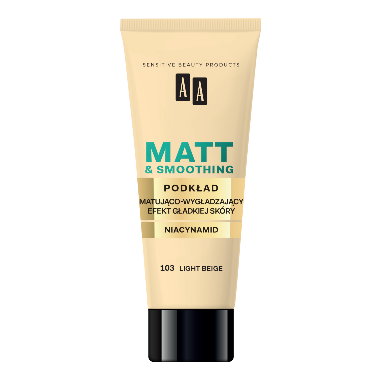 AA Matt & Smoothing matująco-wygładzający podkład do twarzy light beige 103, 30 ml