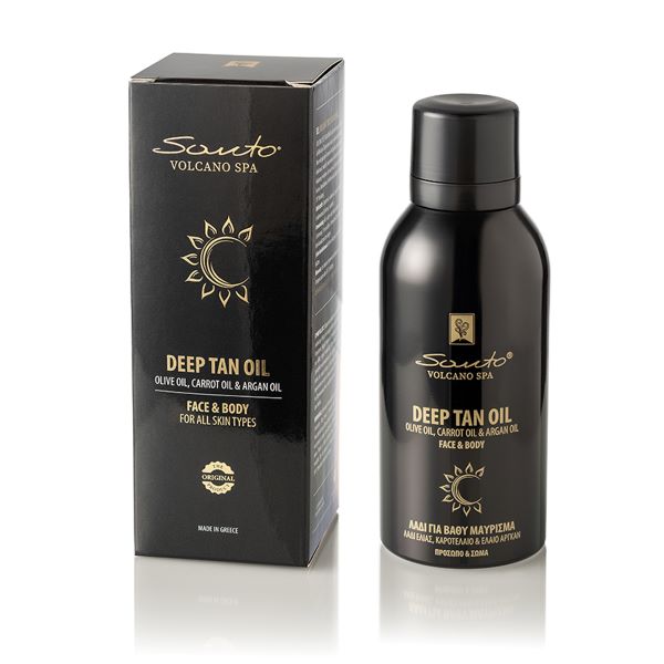 Santo Volcano Spa suchy olejek do głębokiego opalania, 100 ml