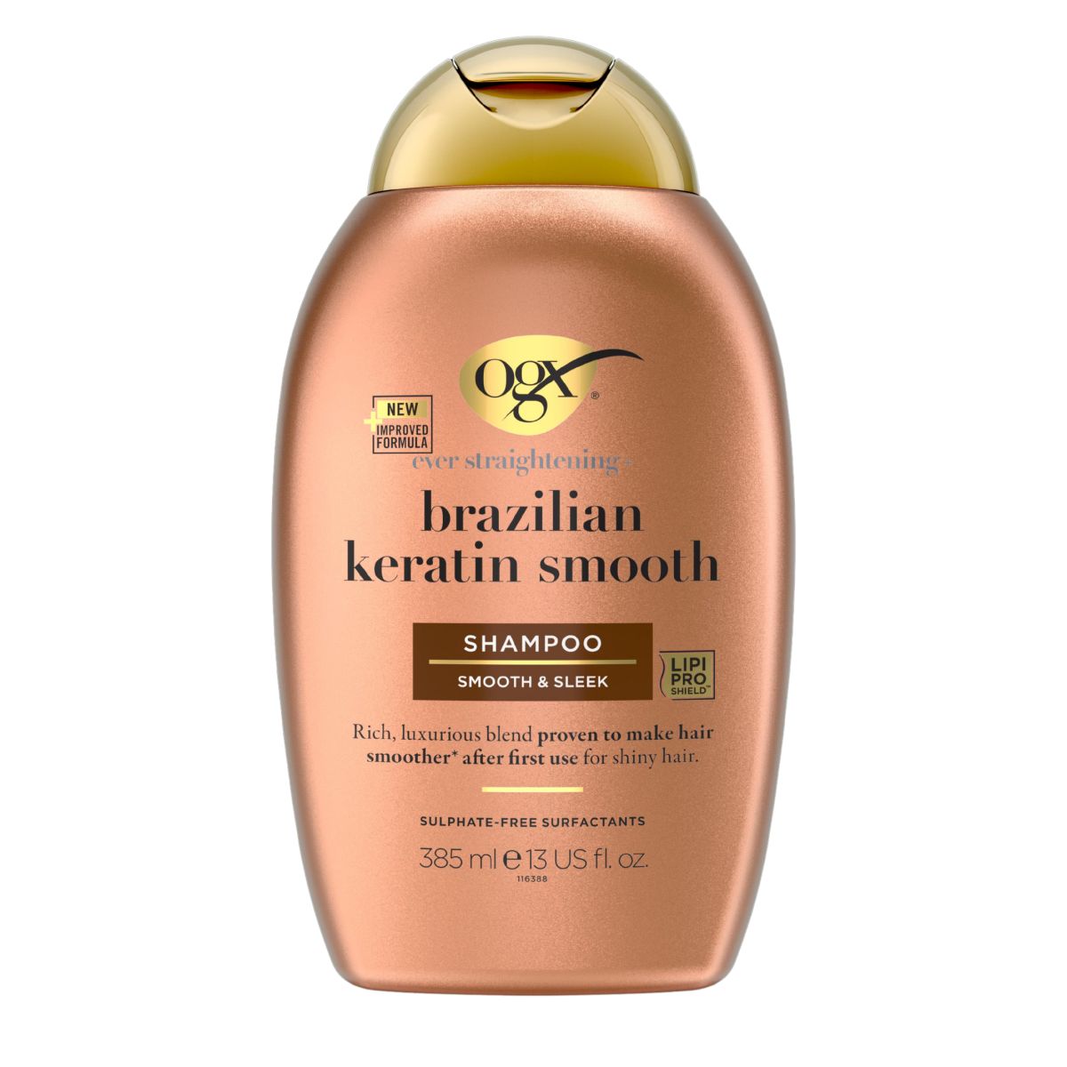 OGX Brazilian Keratin Therapy wygładzający szampon do włosów, 385 ml