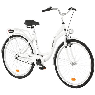 Rower miejski INDIANA Moena S1B 28 cali damski Biały 2025