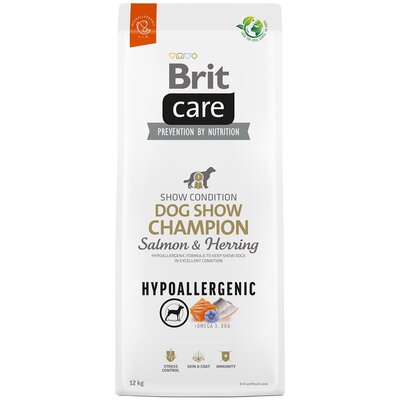 Karma dla psa BRIT CARE Dog Hypoallergenic Dog Show Champion Łosoś i śledź 12 kg