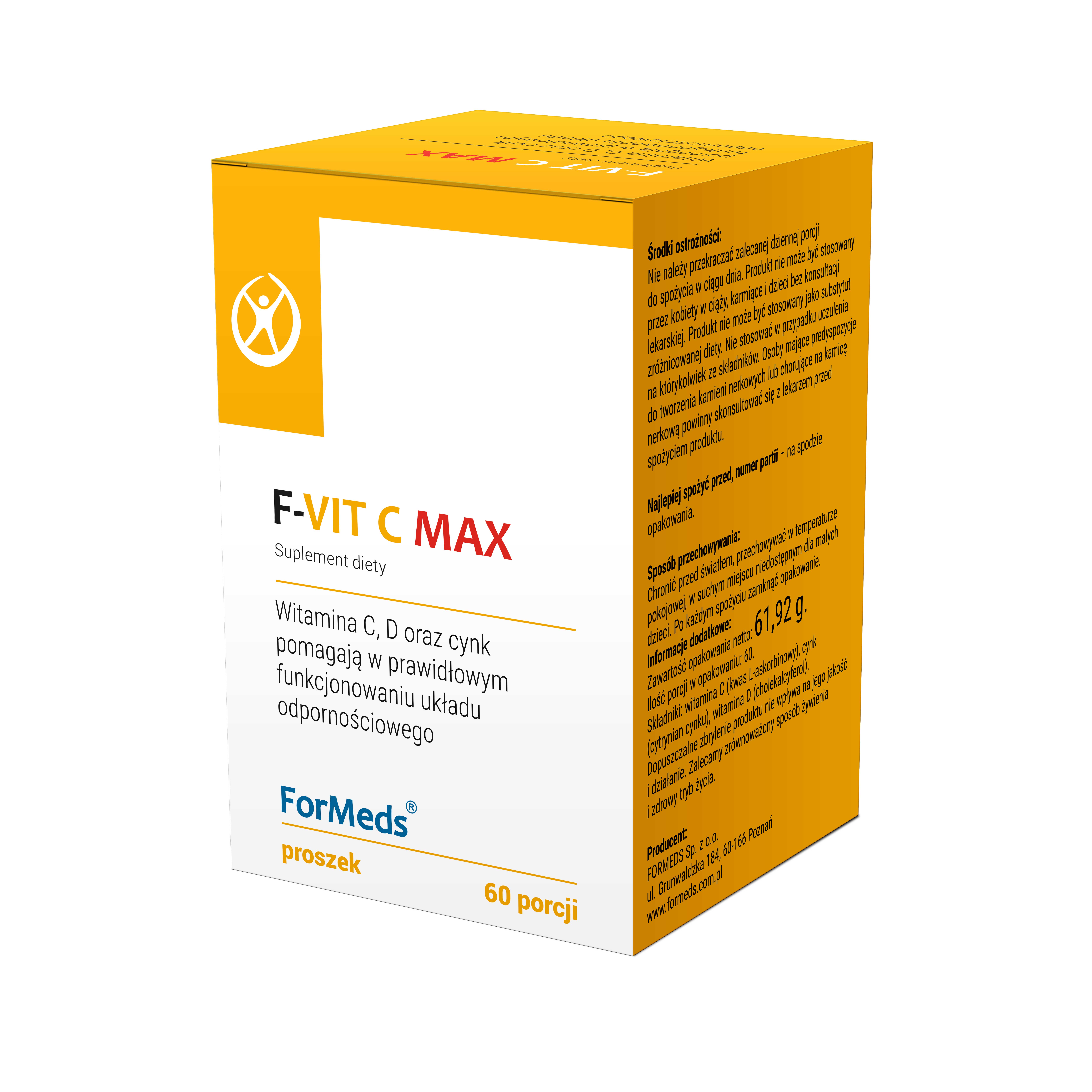 ForMeds, F-VIT C Max, suplement diety, proszek, 60 porcji