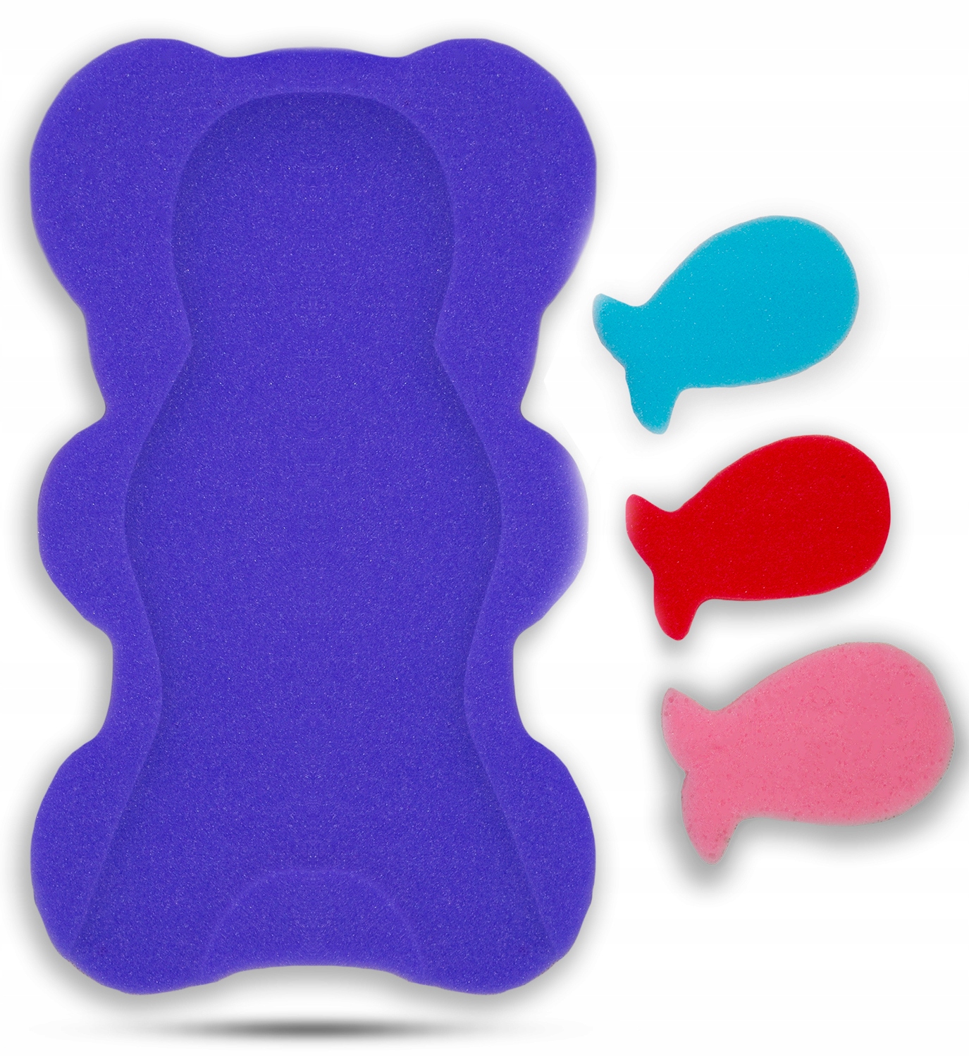 Materacyk do kąpieli gąbka mata do wanny + 3 gąbki