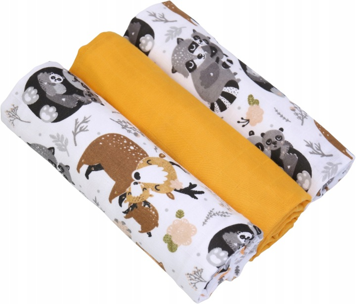 Babymam pieluchy muślinowe pieluszki premium 3szt