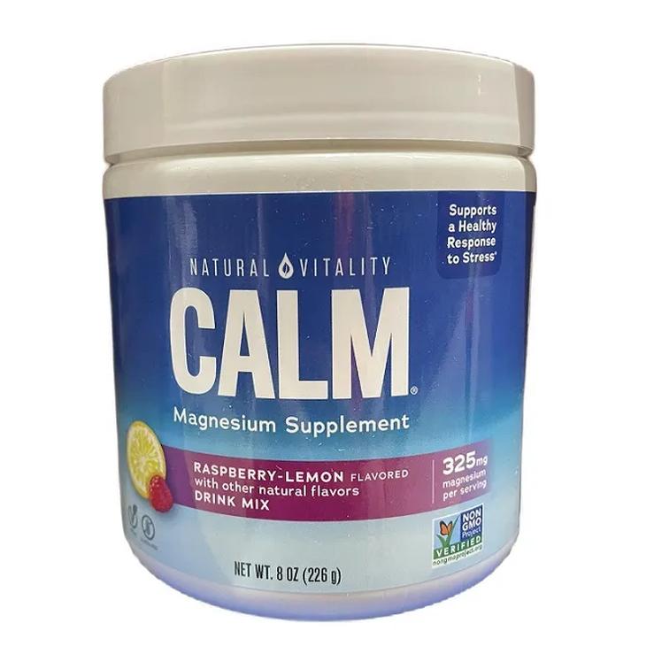 Natural Vitality Natural Calm suplement diety, Raspberry Lemon, 226 g