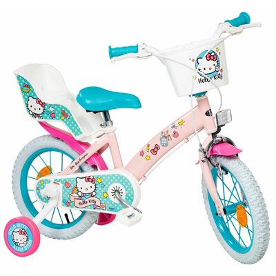 Rower dziecięcy TOIMSA Hello Kitty 14 cali dla dziewczynki Pudrowy róż